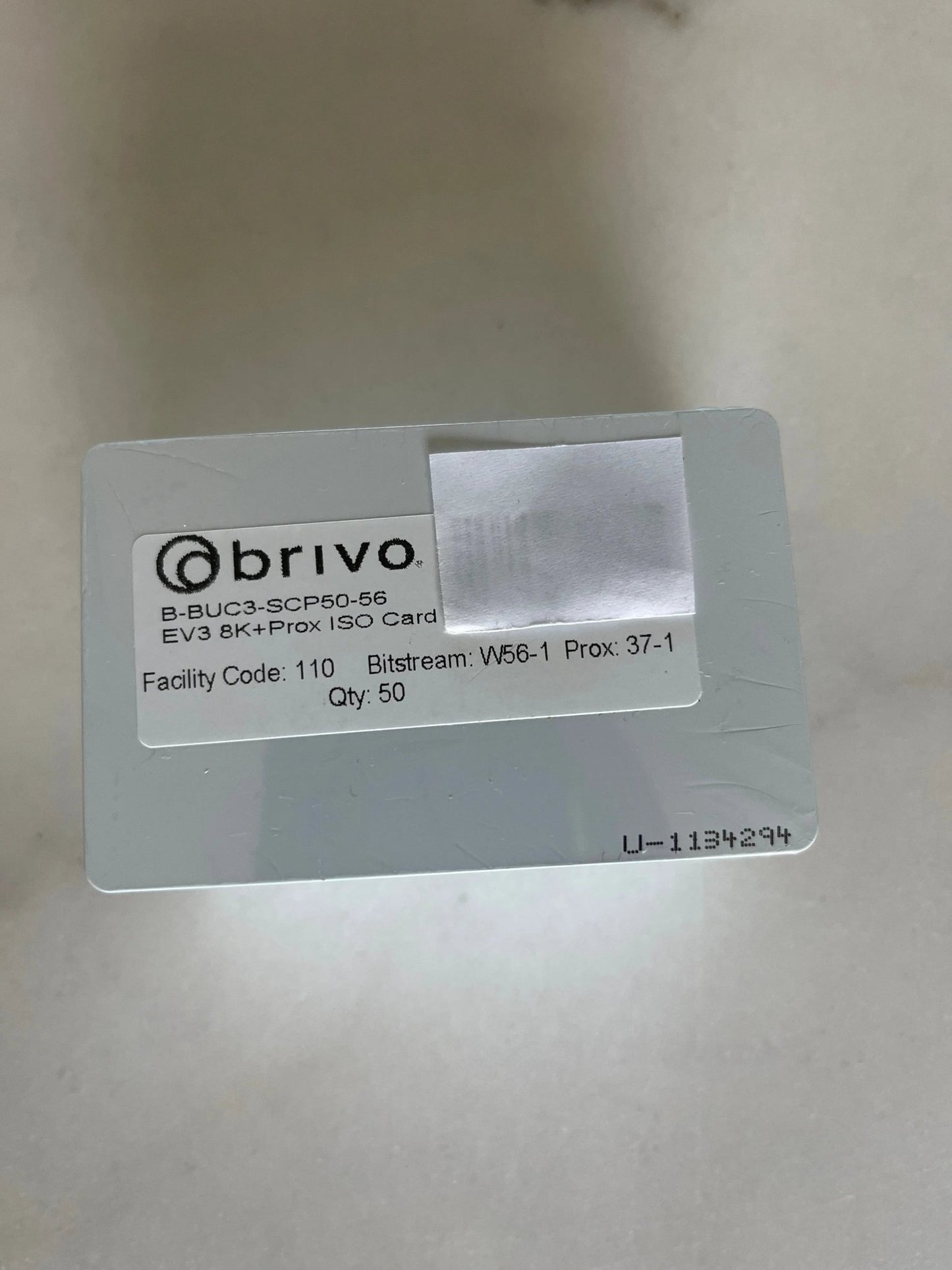 Brivo 56 bit B - BUC3 - 56 - SCP50 Hard Credentials - Avenger Security