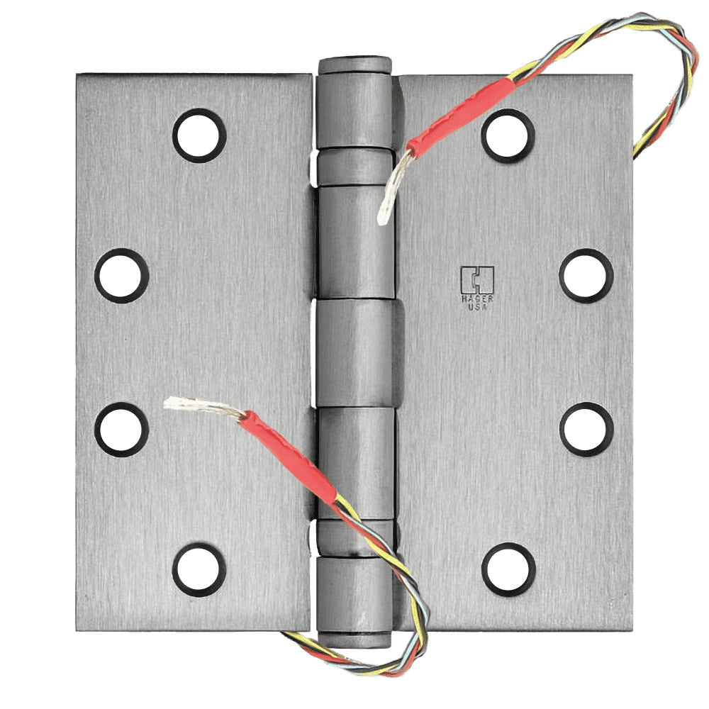 Hager BB1279 ETW4 4.5 x 4.5 ball bearing electrified hinge with 4-wire power transfer