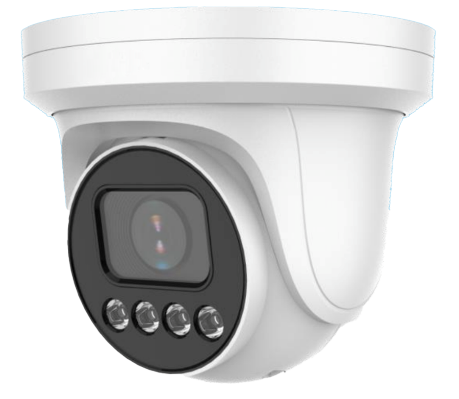 Eagle Eye Networks DT02 4MP indoor/outdoor turret camera with motorized 2.7–13.4mm lens and Smart IR.