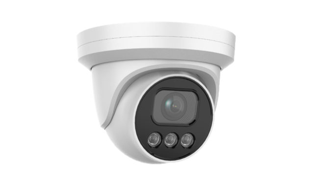 Eagle Eye Networks DT01 4MP indoor/outdoor turret camera with fixed 2.8mm lens, Smart IR and IP66 housing.