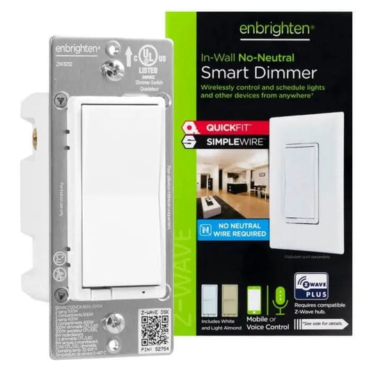 Jasco Enbrighten Z - Wave Commercial Grade No - Neutral Smart Dimmer With QuickFit™ And SimpleWire™ - Avenger Security