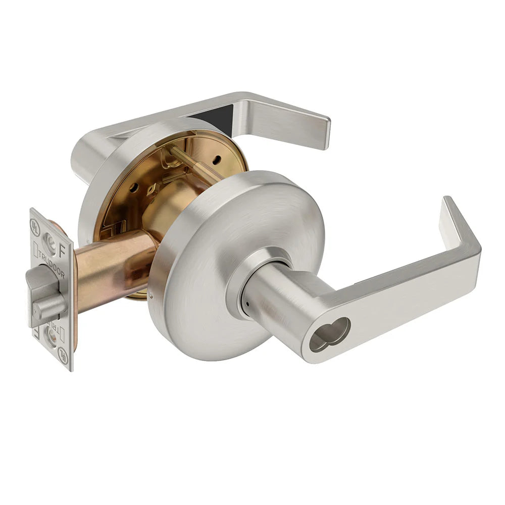 CL1-86-SFIC Grade 1 storeroom cylindrical lever lock in satin chrome, supplied less core.